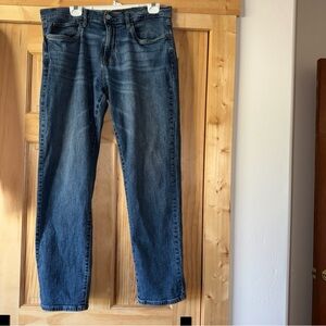 Lucky Brand Men’s 221 Straight Blue Denim Stretch Jeans Size 36 X 32